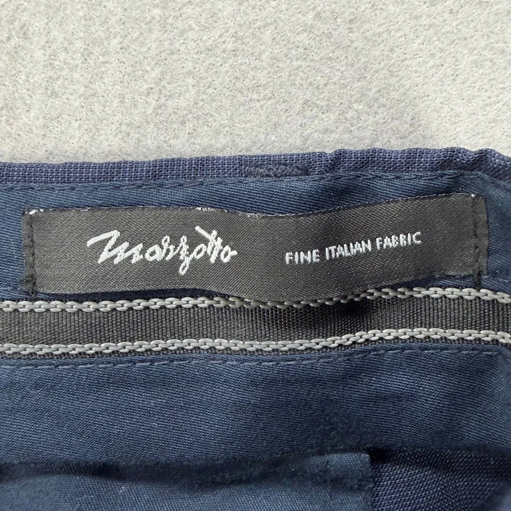 Banana‎ Republic Slim Performance Dress Pants Mens 35x34 Navy Blue Marzotto Wool